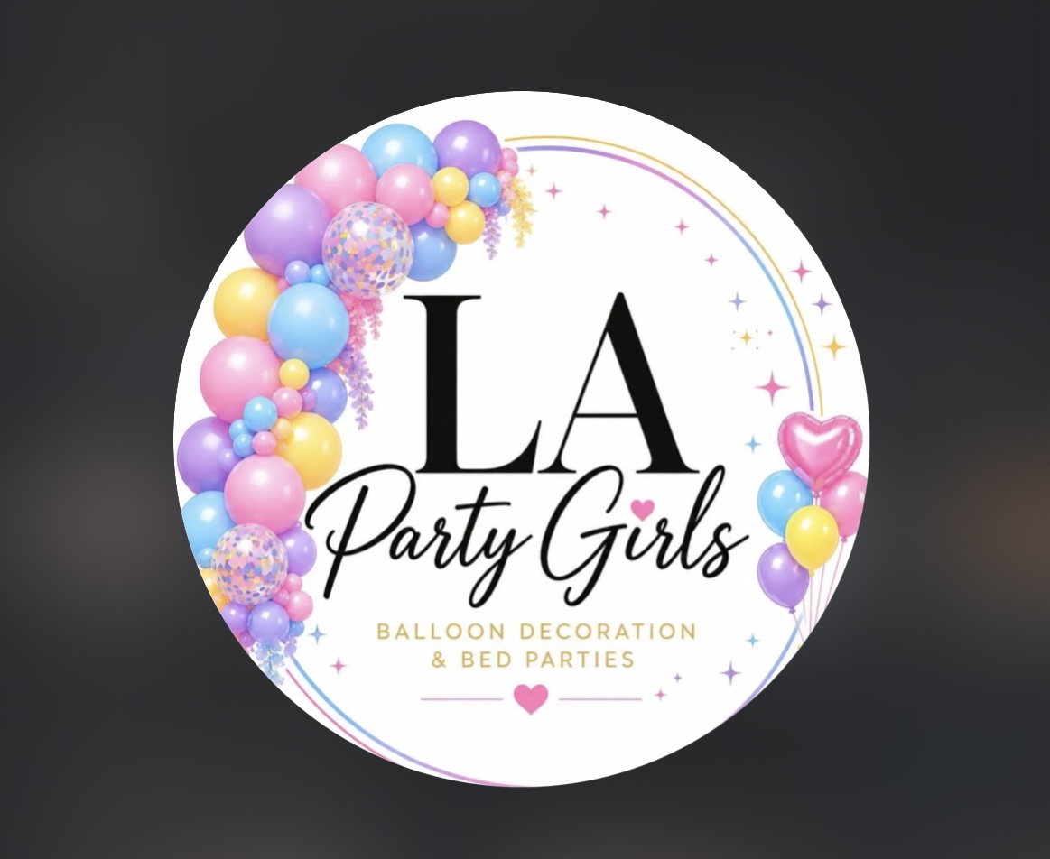 LA Party Girls balloon decoration logo